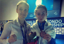 Одинцовские спортсменки Лариса Медведева и Анастасия Пучко успешно выступили на Чемпионате Европы по тхэквондо ВТФ