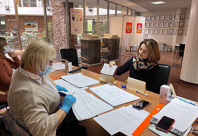 В Одинцовском округе продолжается голосование на выборах в Мособлдуму и Государственную Думу