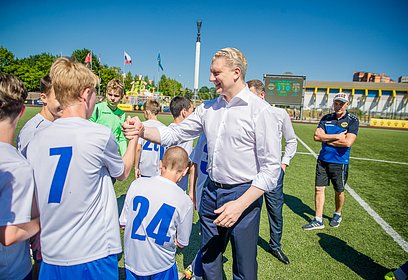 Андрей Иванов встретился с юными футболистами команды «Одинцово»