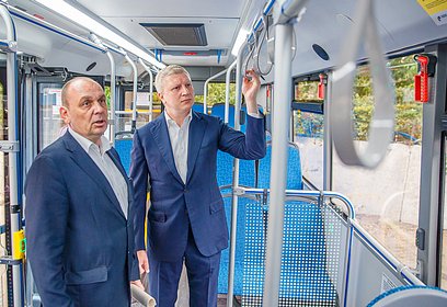 Андрей Иванов осмотрел новые автобусы АО «Мострансавто», которые 1 сентября выйдут на маршруты Одинцовского округа