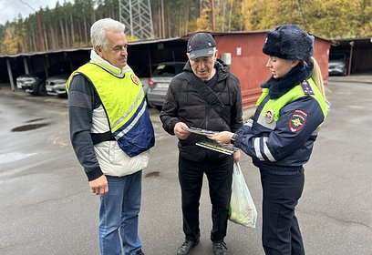 В Одинцовском округе сотрудники Госавтоинспекции провели на автостоянках акцию «Засветись»