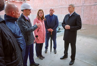 Андрей Иванов: Строительная готовность новой школы в Немчиновке — почти 50%