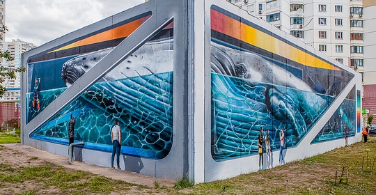 Школа граффити откроется в Одинцово, Граффити в Новой Трехгорке «3D-кит»
