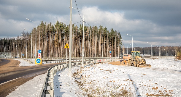Съезд с Подушкинского шоссе на Северный обход Одинцово откроют до конца года