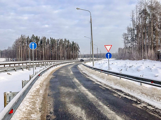 Съезд с Подушкинского шоссе на Северный обход Одинцово открыт после реконструкции