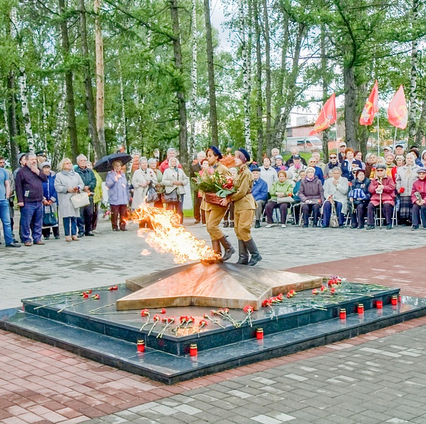 Ежегодная патриотическая акция «Свеча памяти» в Одинцово собрала более 100 человек, Июнь