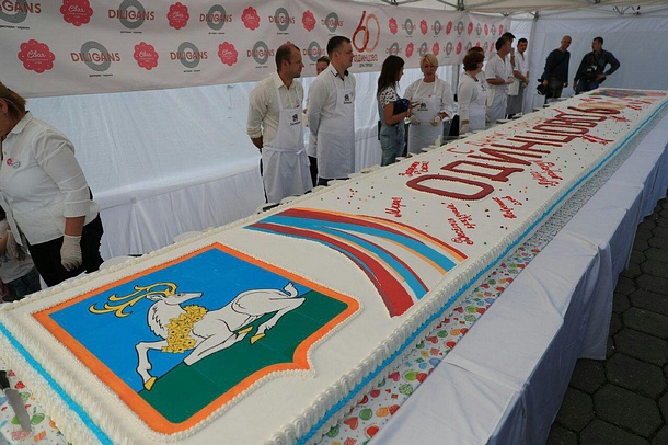 Более 1500 тысяч человек попробовали юбилейный торт в честь Дня города Одинцово, Август