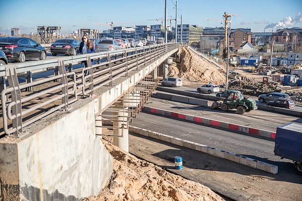 До конца 2017 года будет завершена реконструкция эстакады на пересечении Минского и Можайского шоссе, Ноябрь