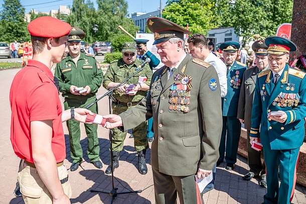 Смотр военно-патриотических движений Подмосковья прошёл в Одинцово, Май