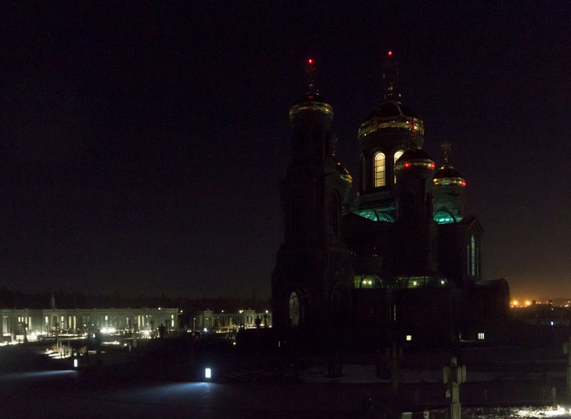 Главный храм Вооруженных сил РФ в парке «Патриот» участвует в акции «Час Земли», Март