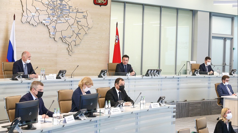Губернатор Подмосковья провел еженедельное совещание с руководящим составом правительства, Февраль