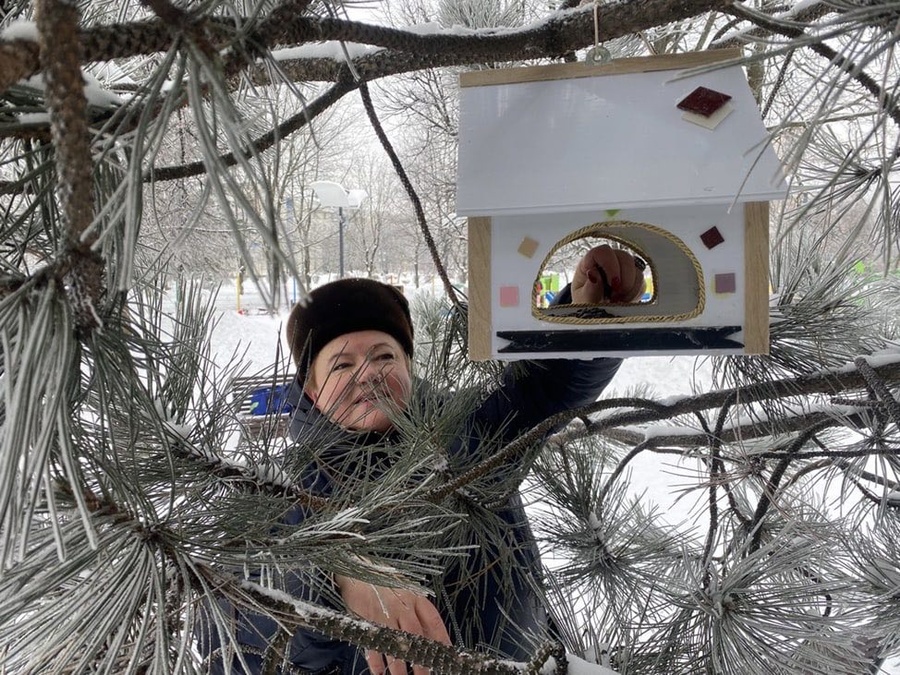 Активисты «Единой России» поддержали экологический марафон «Покорми птиц зимой», Январь