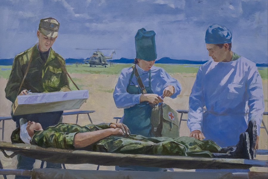 Выставка картин Студии военных художников имени М. Б. Грекова, Май