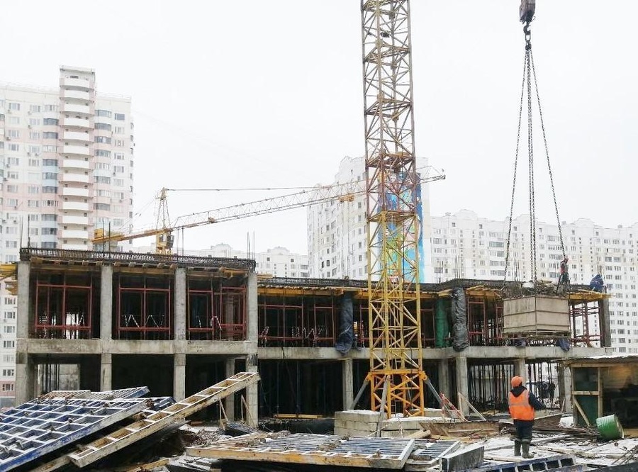 Строительство нового современного детского сада в Микрорайоне Новая Трёхгорка выполнено на 25%, Январь