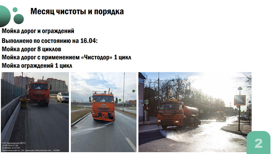 Месячник текст 5, В Одинцовском округе проанализировали ход работ в рамках областного месяца чистоты и благоустройства