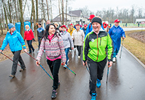 Школа скандинавской ходьбы Ирины Слуцкой открылась в Одинцово