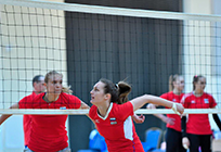Женская молодежная сборная России по волейболу начала тренировки в Одинцово