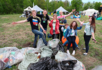 Почти 3 тонны мусора собрали в Подушкинском лесу участники экологического квеста «Чистые игры»