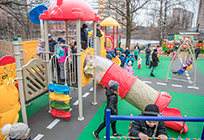 Новая детская игровая площадка открылась в Одинцово