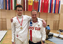 Одинцовский рапирист Савва Юшкевич занял 2 место на соревнованиях Европейского кадетского цикла