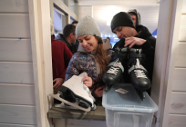 Более 120 прокатных пар коньков приготовили для гостей главного катка Одинцовского района