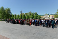 Глава Одинцовского района принял участие в церемонии возложения цветов к Могиле Неизвестного Солдата в Москве