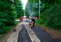 Более 2 тысяч квадратных метров дорог приводят в порядок в Жаворонковском