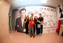 Трехкратный Олимпийский чемпион Александр Карелин посетил молодежный волонтерский штаб Андрея Воробьева в Одинцово