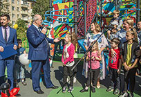 Новая детская площадка открылась на территории 8 микрорайона в Одинцово
