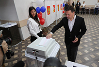 Действующий губернатор Московской области Андрей Воробьев проголосовал на выборах