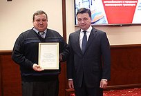 Одинцовский водитель Вячеслав Белозерский получил благодарность губернатора Московской области