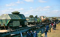 Поезд военно-исторической акции «Сирийский перелом» финишировал в парке «Патриот»