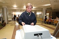 Лариса Лазутина приняла участие в голосовании в Совет депутатов Одинцовского городского округа
