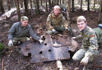 В деревне Носоново провели исследование места предполагаемого военного захоронения