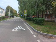 Около образовательных учреждений Звенигорода к 1 сентября нанесли разметку и установили дорожные знаки