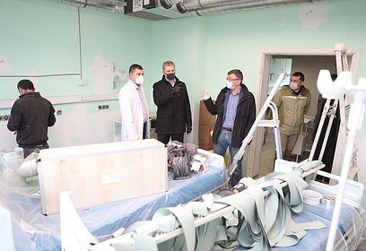 Хирургический корпус Одинцовской областной больницы переоборудовали в инфекционное отделение на 300 коек
