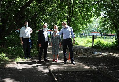 Ход ямочного ремонта в Одинцово проверили Ольга Забралова и Андрей Иванов
