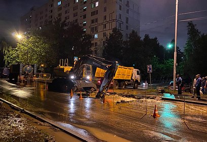 Завершены аварийные работы по восстановлению водопровода в Одинцово
