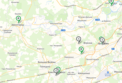 Точки приёма анализов на COVID-19 в Одинцовском округе разместили на интерактивной карте