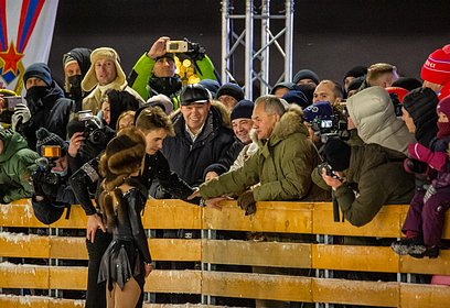 Сергей Шойгу и Андрей Воробьев открыли зимний культурно-досуговый комплекс в КВЦ «Патриот»