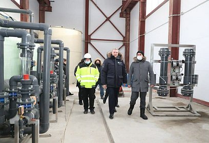 Андрей Иванов проверил ход реконструкции ВЗУ-1 в Одинцово
