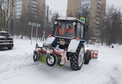 Одинцовский округ борется с последствиями аномального снегопада