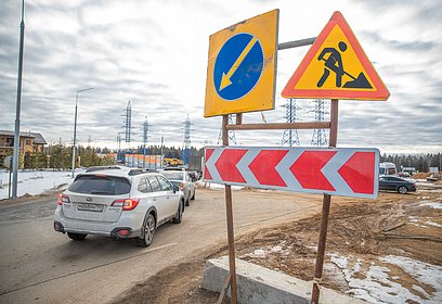 Круговое движение на пересечении ул. Полевая и Нахабинского шоссе в Звенигороде откроется в течение месяца