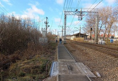 Завершены работы по благоустройству территории у железнодорожной платформы «Отрадное»