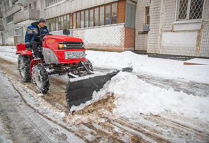 Более 170 единиц техники одинцовских МБУ обеспечивают зимнюю уборку дворов и общественных пространств