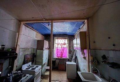 «Одинцовская теплосеть» устранила провал перекрытия в общежитии на улице Пионерская