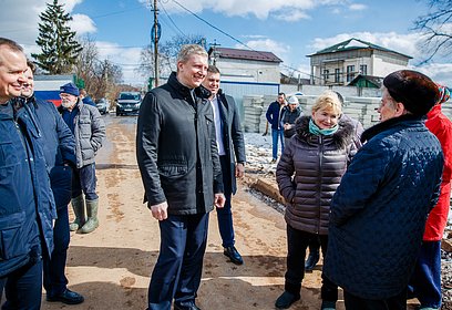 Площадку под строительство поликлиники в Ромашково осмотрел Андрей Иванов