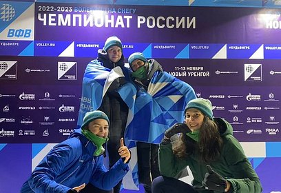 Команда «Заречье-Одинцово» стала победительницей 1-го этапа чемпионата России по волейболу на снегу