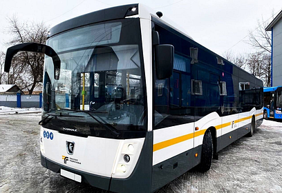 Три новых автобуса большой вместимости вышли на маршруты №№ 36 и 37 в Одинцовском округе