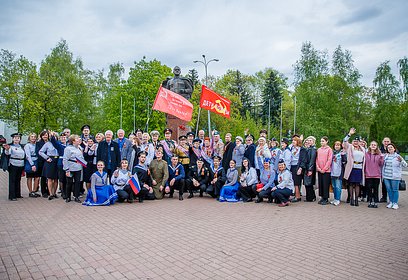 Одинцовские партийцы принимают участие в военно-исторической эстафете «Салют Победе!»